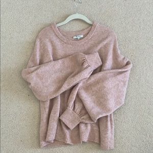 Madewell Gladwell Balloon-Sleeve Pullover Sweater